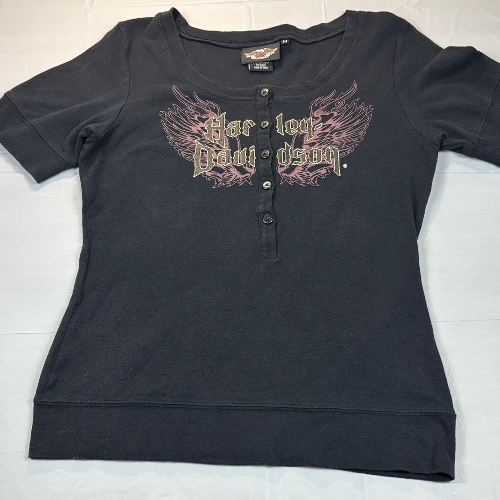 HARLEY-DAVIDSON Shirt with Wing Design